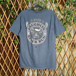 Vintage Y2K Laughlin River USA 2000s motorcycle biker tshirt